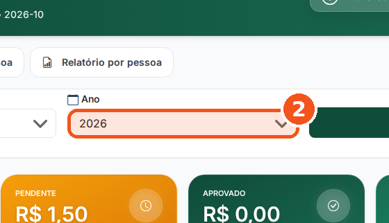 Em Ano, confira o ano.