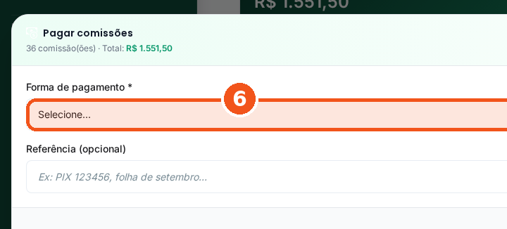 Em Forma de pagamento, escolha como vai pagar.