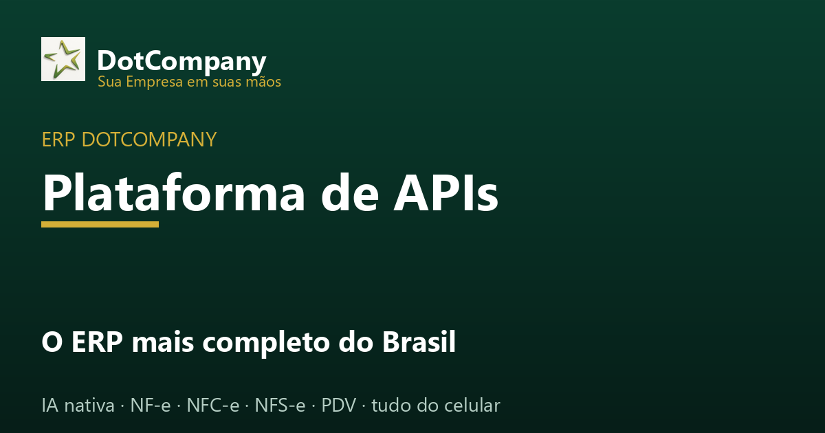 API de NF-e, NFC-e, NFS-e, CEP e GTIN | DotCompany